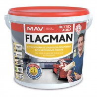 Лак для полов суперстойкий акриловый полуглянцевый Flagman Bettex Aqua MAV 1 л