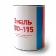 Эмаль полуматовая ПФ-115 Discount белая 0,8 кг