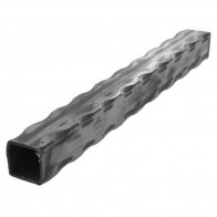 Труба с замятыми ребрами 40х40х2 мм 3м