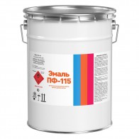 Эмаль полуматовая ПФ-115 Discount белая 20 кг