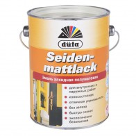 Эмаль полуматовая Dufa Siedenmattlack белая 2,5 л