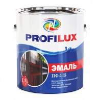 Эмаль глянцевая ПФ-115 Profilux белая 1,9 кг