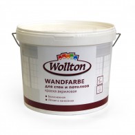 Краска акриловая водно-дисперсионная для стен и потолков Wandfarbe Wollton 5 л
